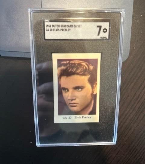 1962 Dutch Gum  Elvis Presley #CA 20 SGC 7 NEAR MINT