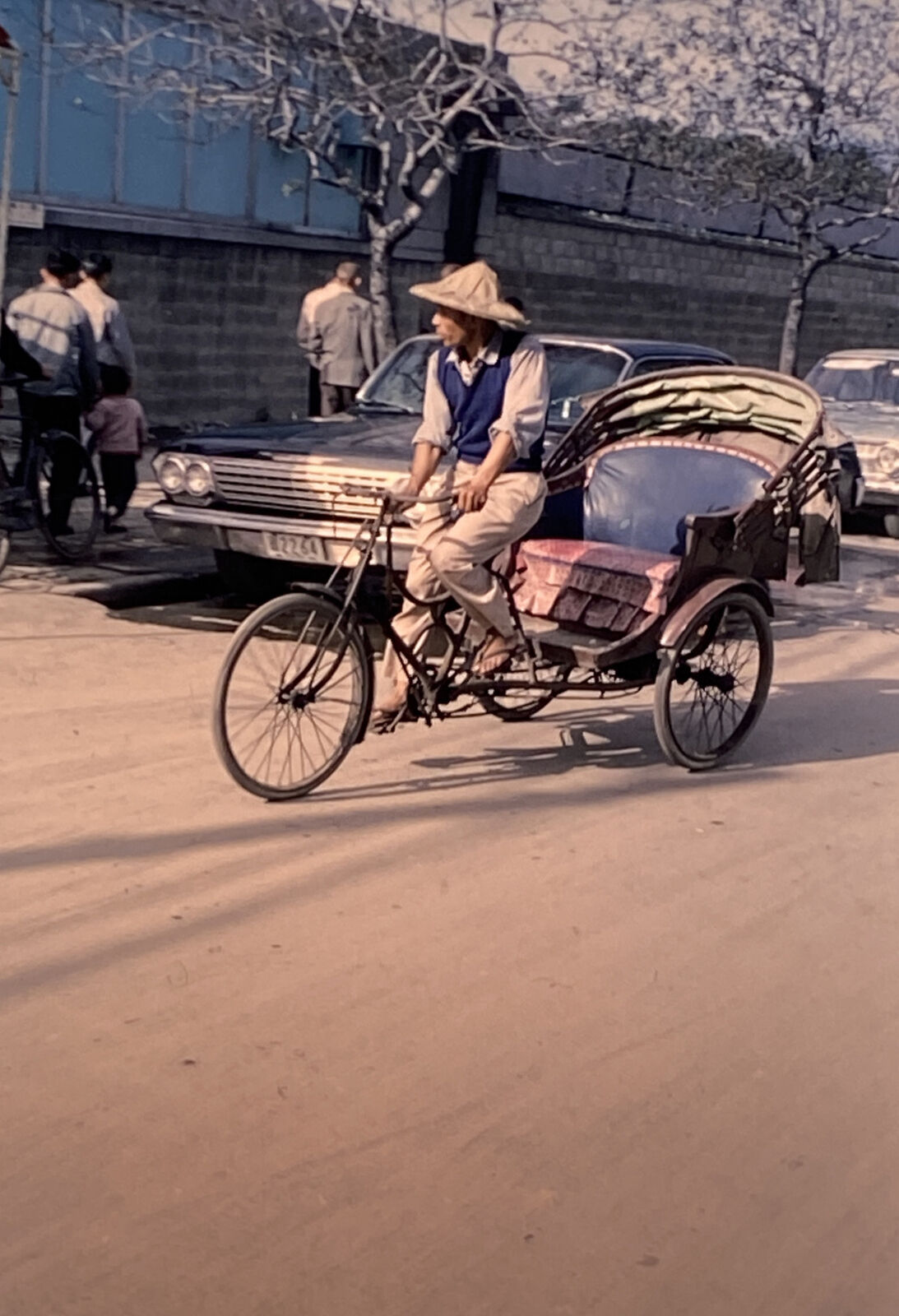1965 Kodachrome Slides Lot of 5 China possibly Taiwan People Bicycle Buildings