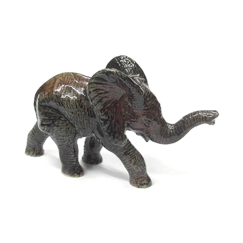 Northern Rose Elephant Calf African Elephant Calf - Miniature Porcelain Figurine