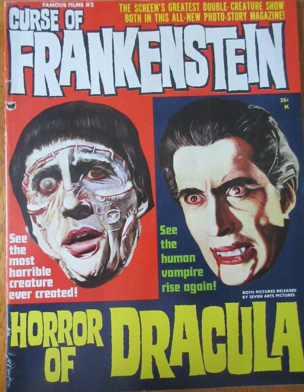 Famous Films #2 Curve of Frankenstein / Horror of Dracula Magazine