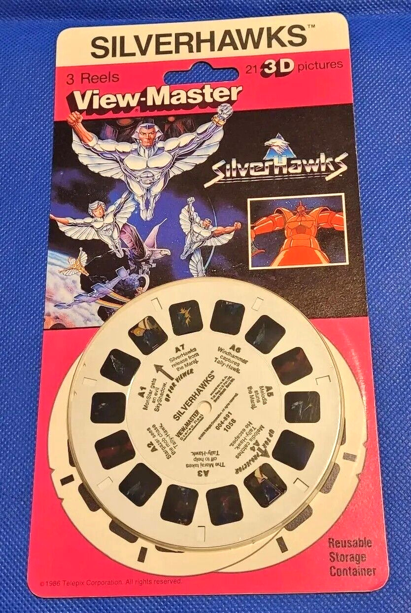 SEALED Rare SilverHawks Silver Hawks TV Show view-master 3 Reels blister Pack