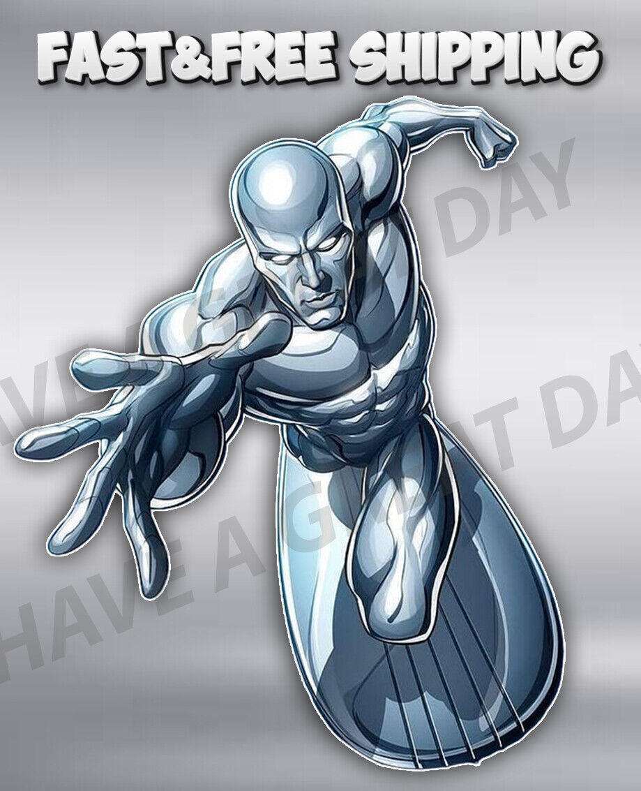 Silver Surfer Main Sticker / Vinyl Decal  | 10 Sizes?? with tracking