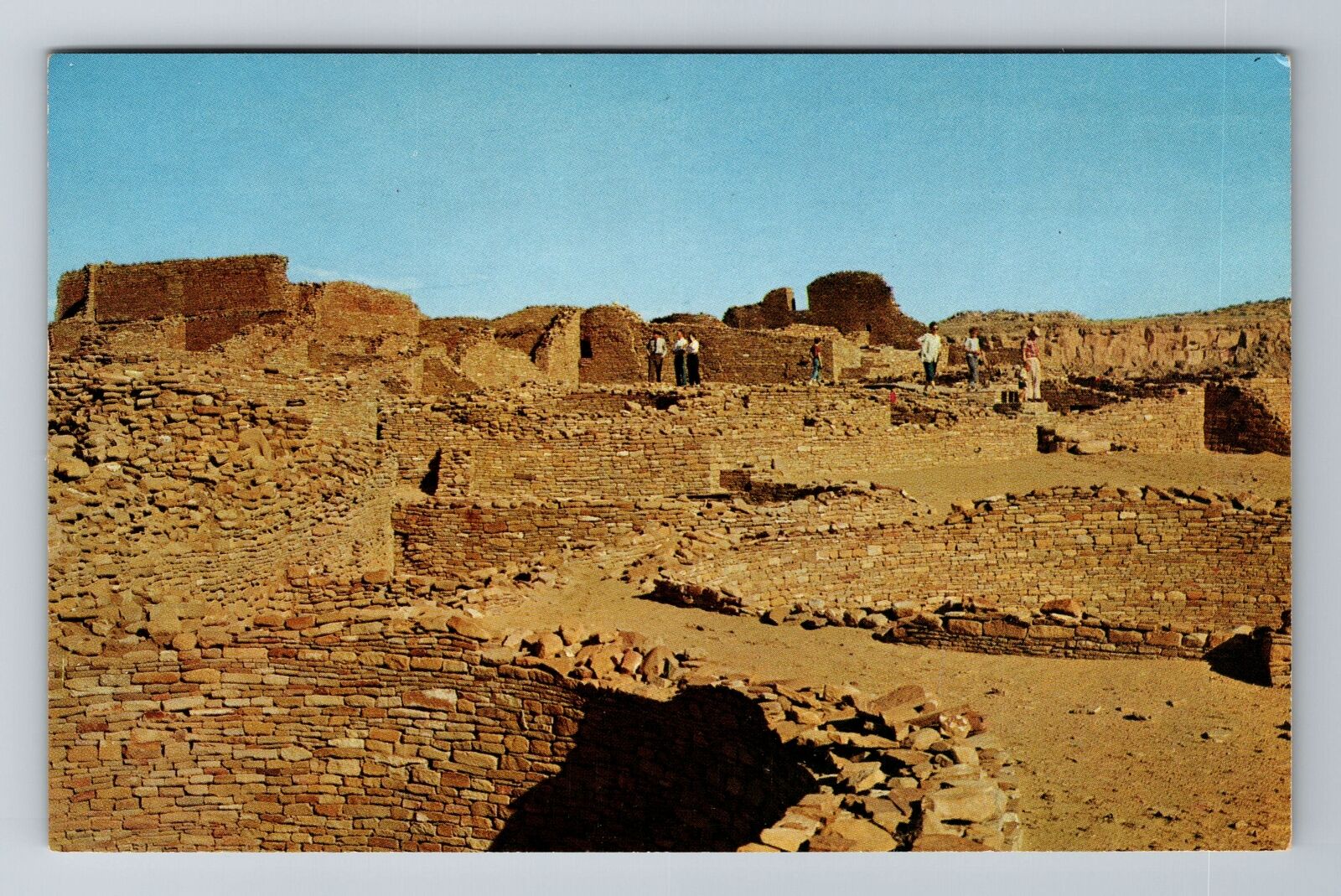 Farmington NM-New Mexico, Ruins of Chaco Canyon Natl Monument, Vintage Postcard