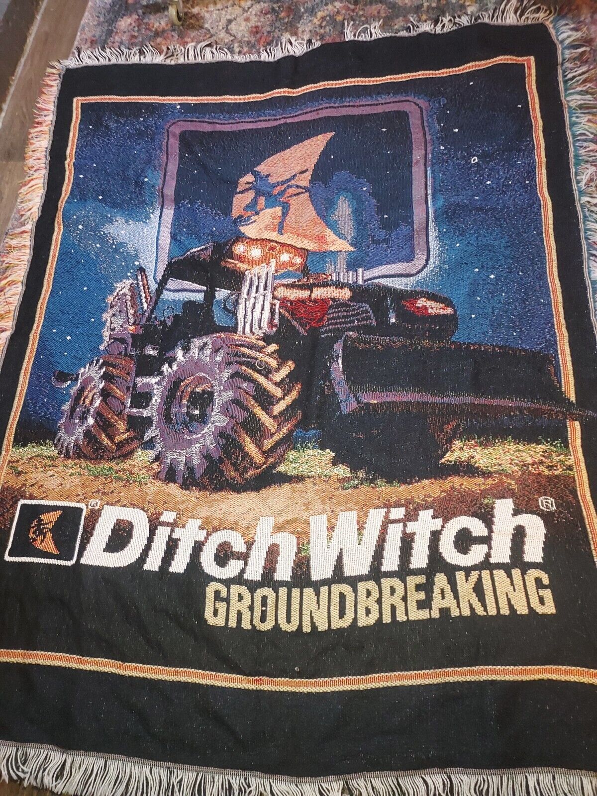 Vintage Ditch Witch blanket