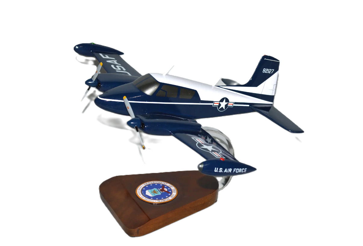 USAF Cessna U-3 Blue Canoe Transport Desk Top Display Model 1/32 SC Airplane New