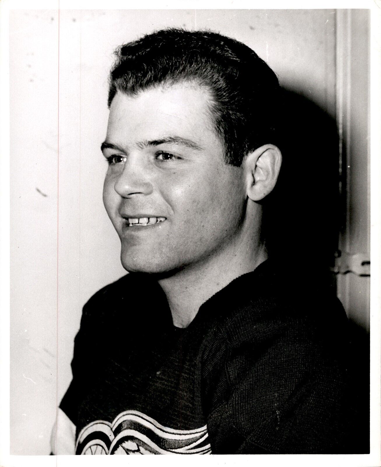 PF27 Original Photo LEE FOGOLIN 1947-51 DETROIT RED WINGS NHL HOCKEY DEFENSE