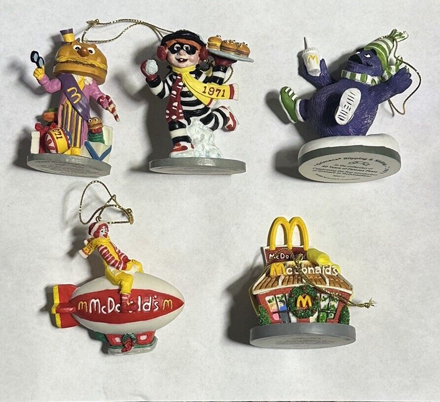 Rare Vintage McDonald’s 1996 McMemories Lot of ornaments