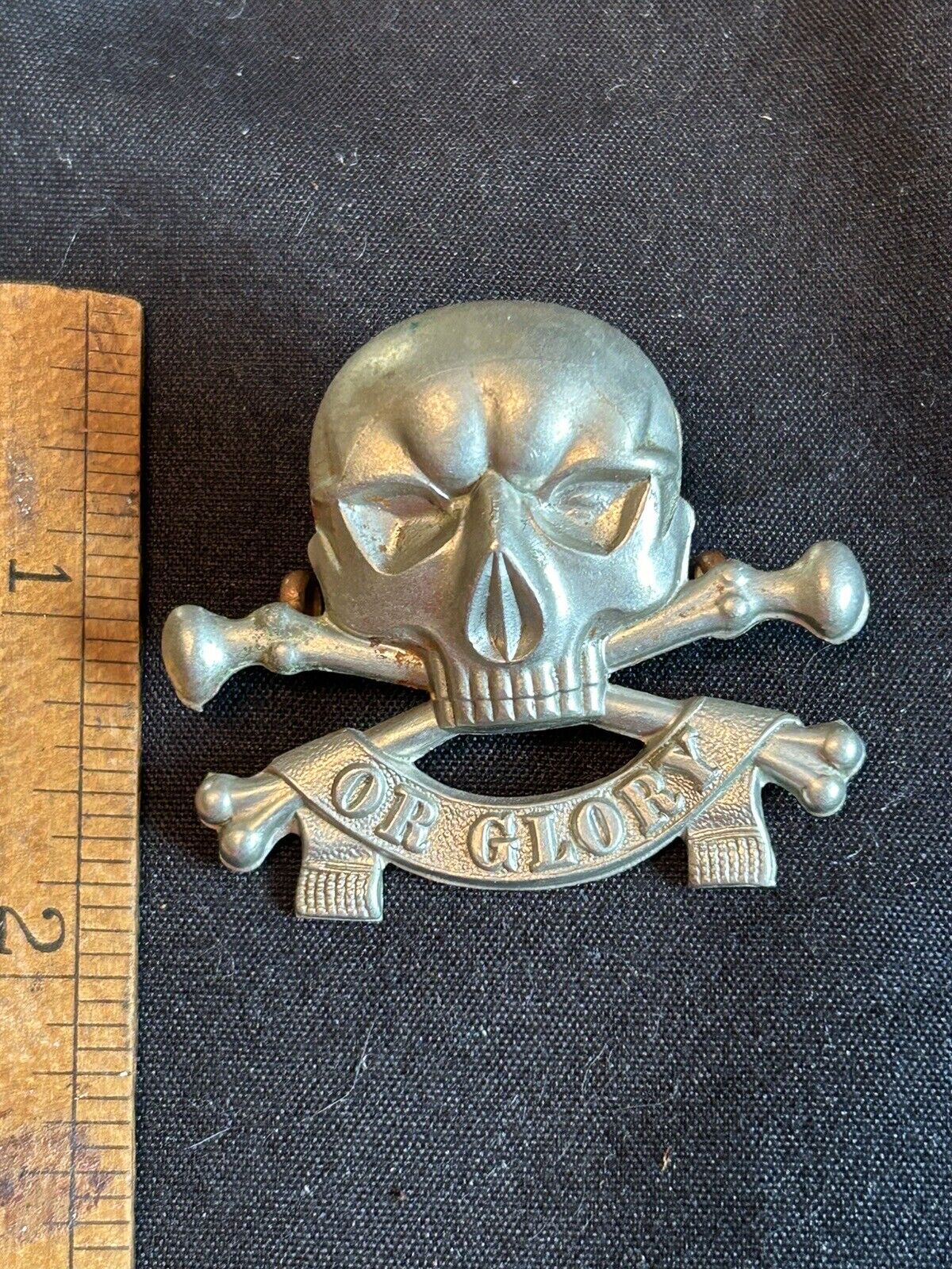 GREAT WW1/2  17th 21st  Regiment  Death or Glory Cap Badge