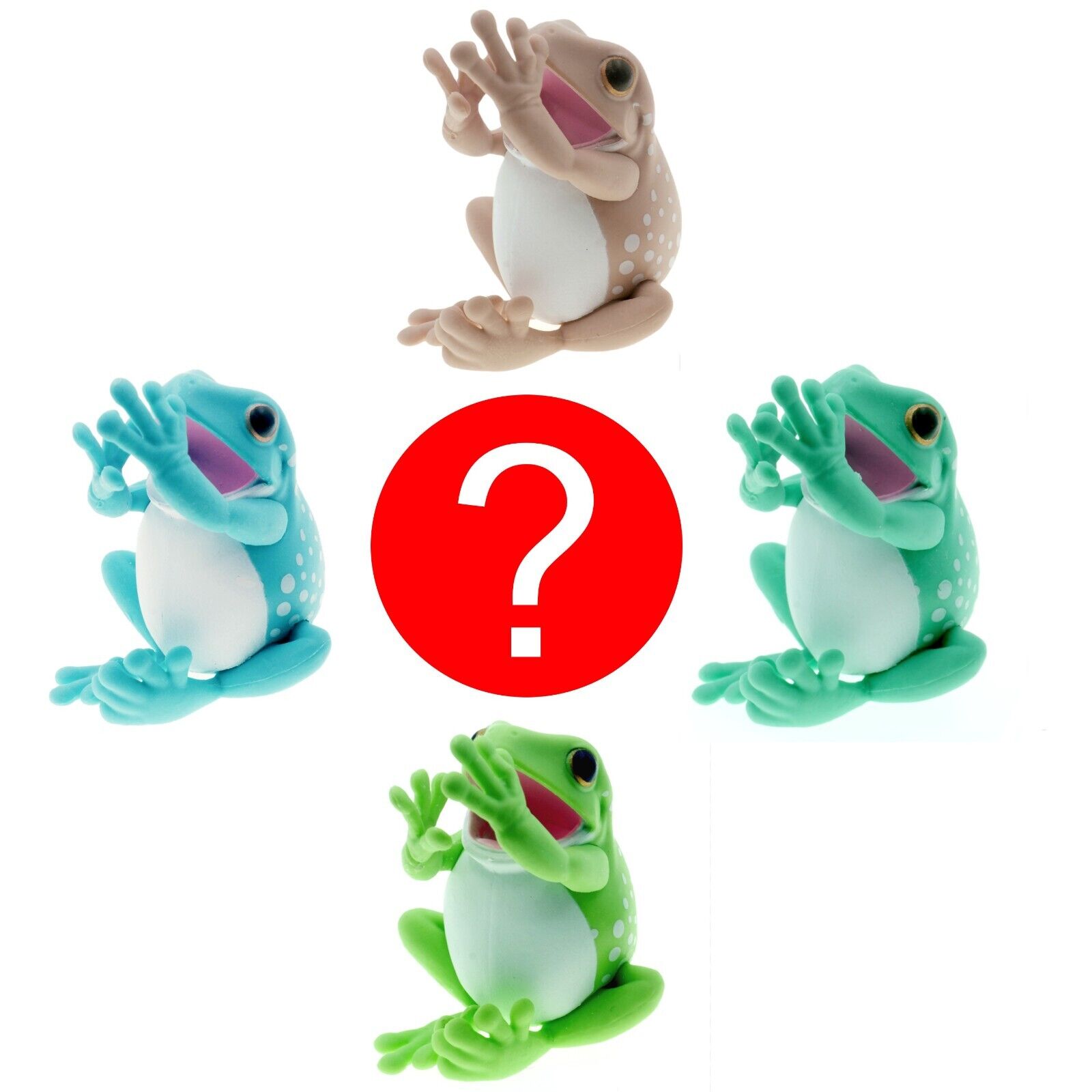 Random Australian Green Tree Frog Pen Holder Stand Desk Toy Figure Gift