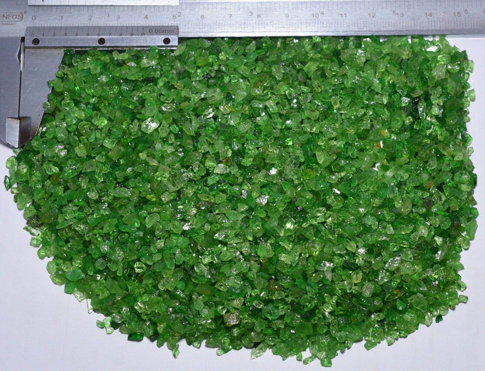 200 GM Ultra Rare Transparent Natural Green Tsavorite Garnet Crystals Lot