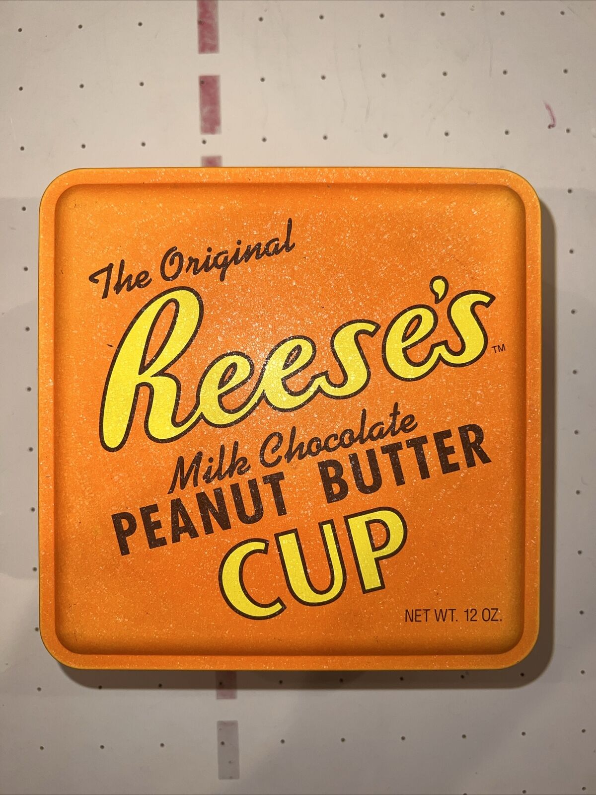 Vintage 1992 Reese's Peanut Butter Cup Metal Tin Container Can Reese’s Hershey
