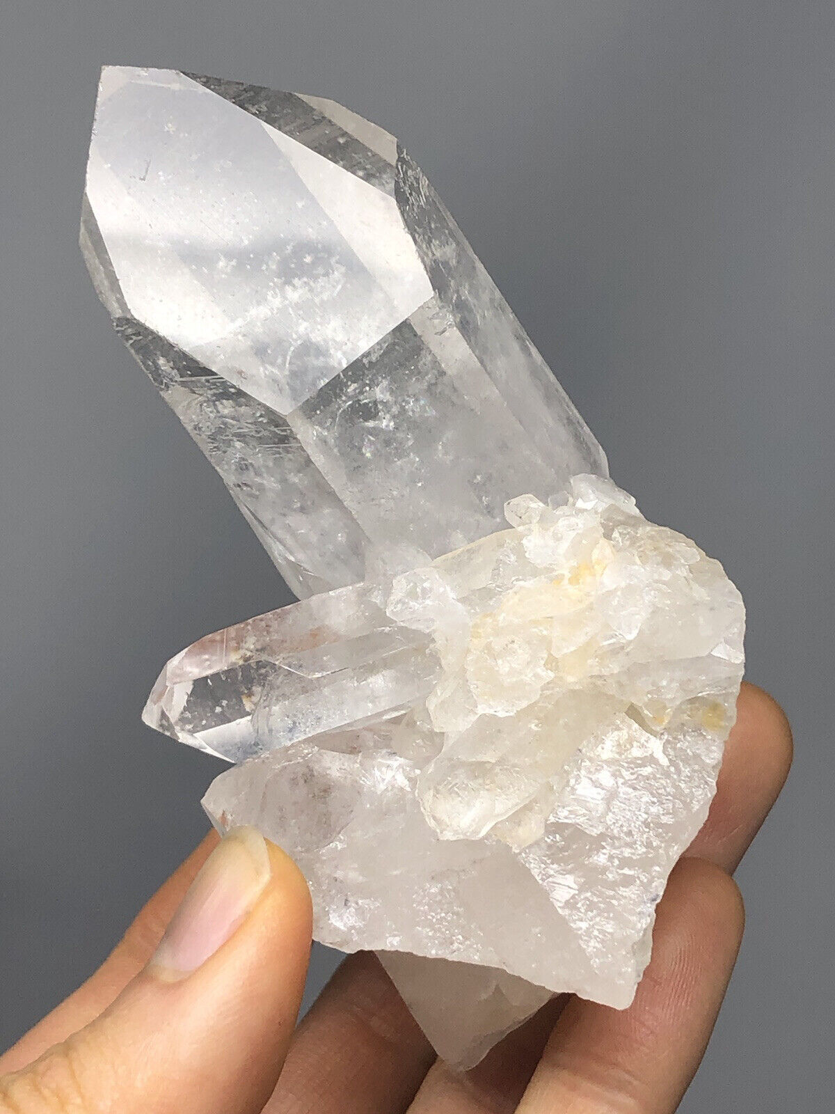 Stunning Channeling Lemurian Quartz Cluster Crystal 8.0oz Reiki N25