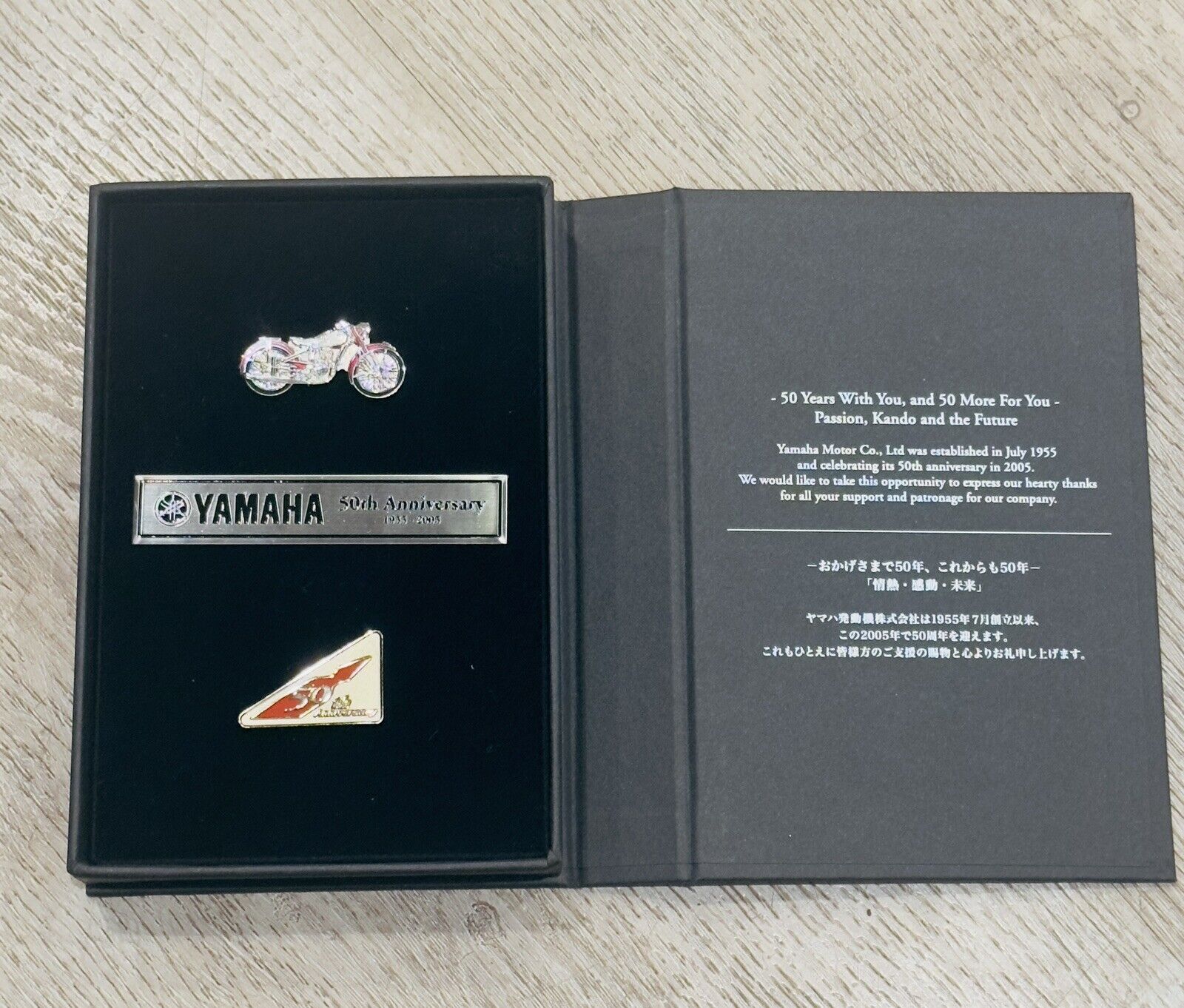 YAMAHA Motor 50th Anniversary Commemorative Pin Batch from Japan