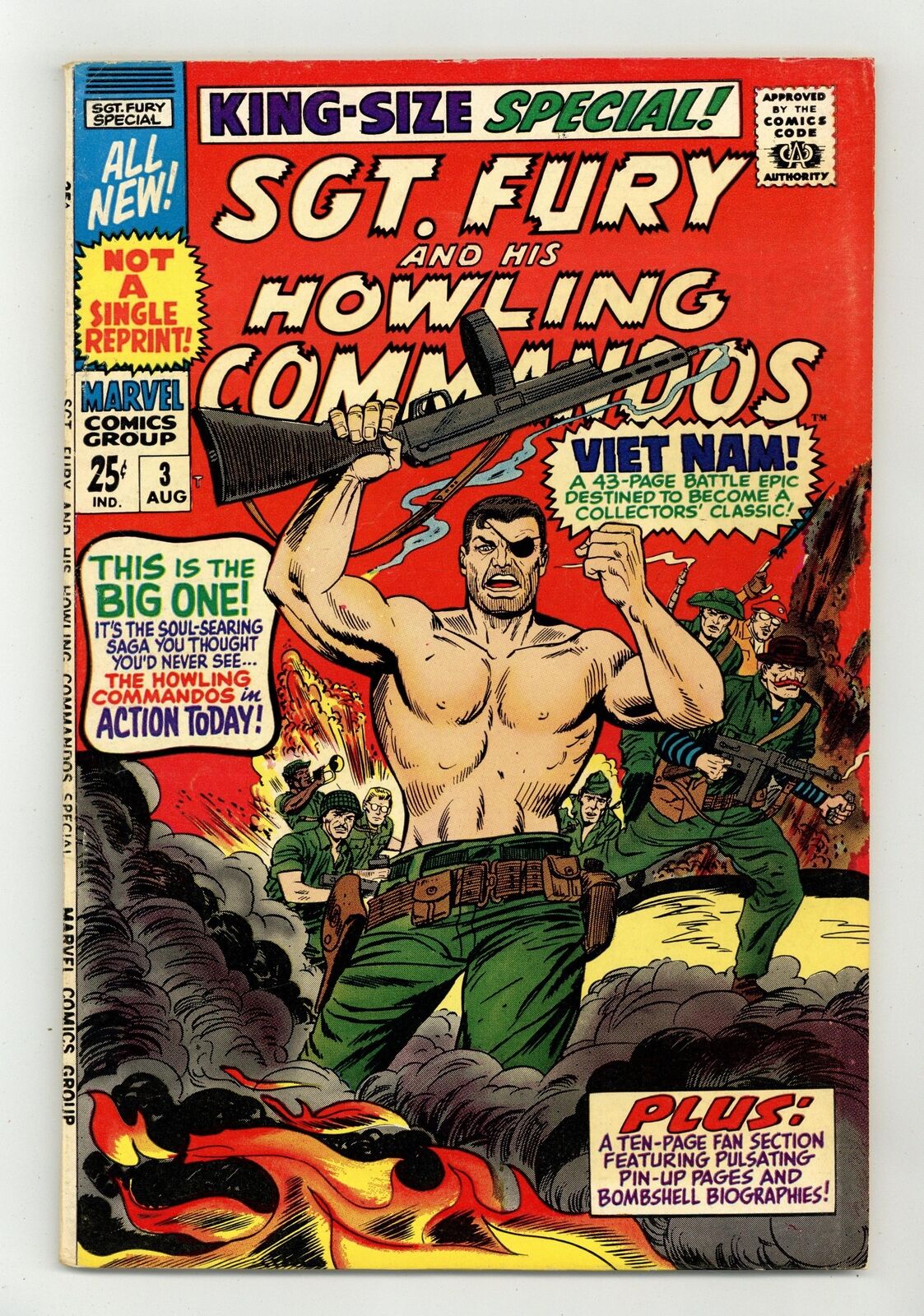 Sgt. Fury Annual #3 FN 6.0 1967