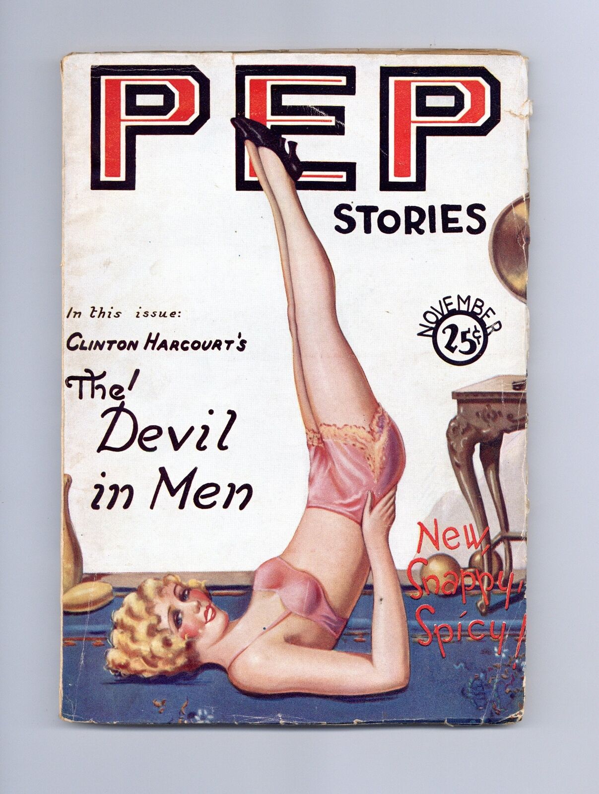Pep Stories Pulp 1st Series Nov 1928 Vol. 4 #5 VG+ 4.5