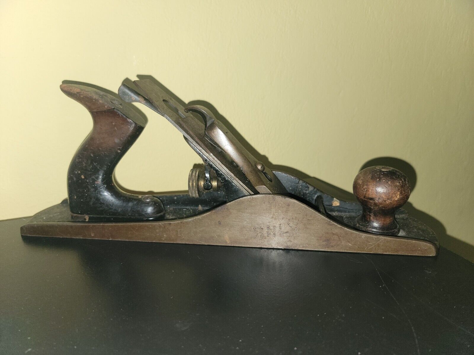 Vintage Fulton Bench Plane Made In U.S.A. Antique  Wood Rare FULTON Warranted