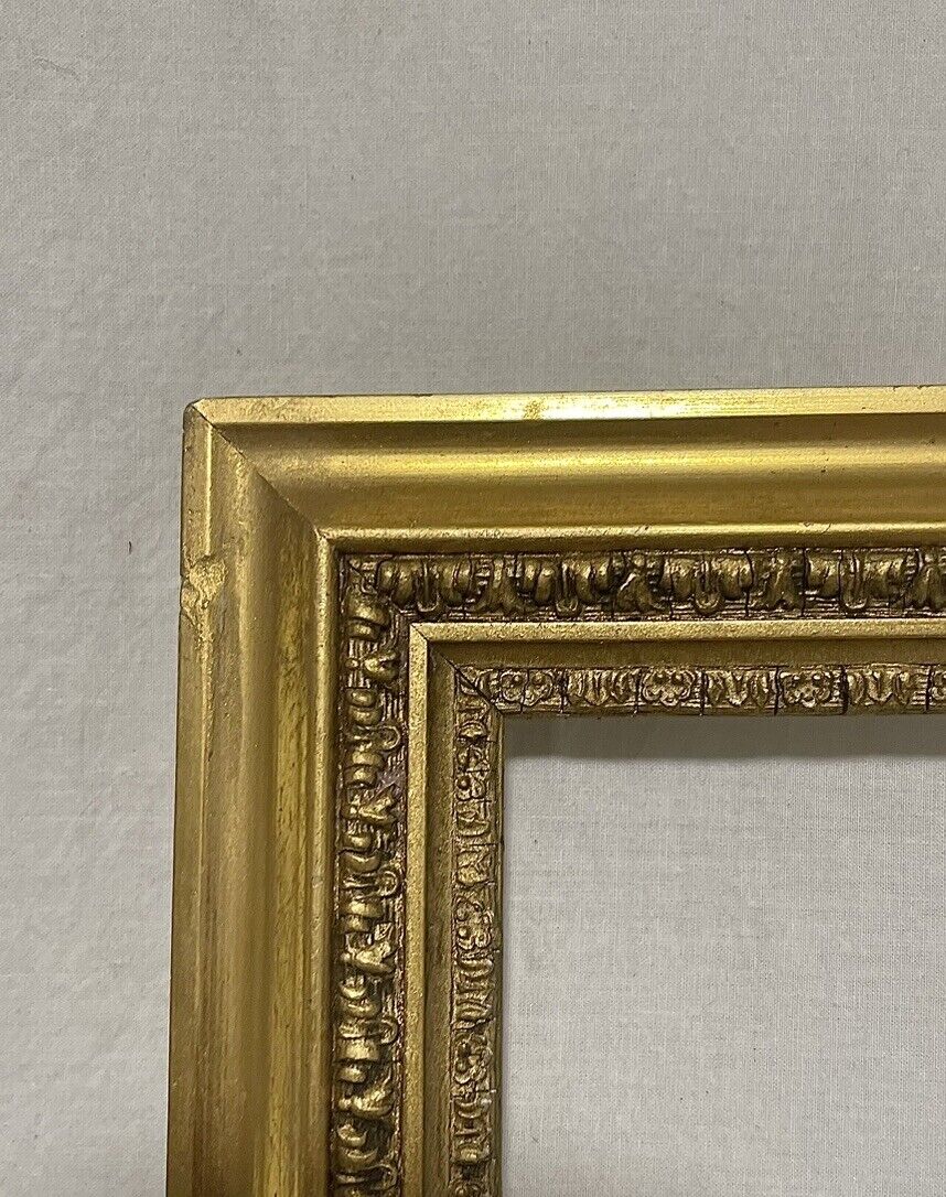 ANTIQUE FITs 16”x19” GOLD GILT GESSO ORNATE AESTHETIC VICTORIAN PICTURE FRAME+