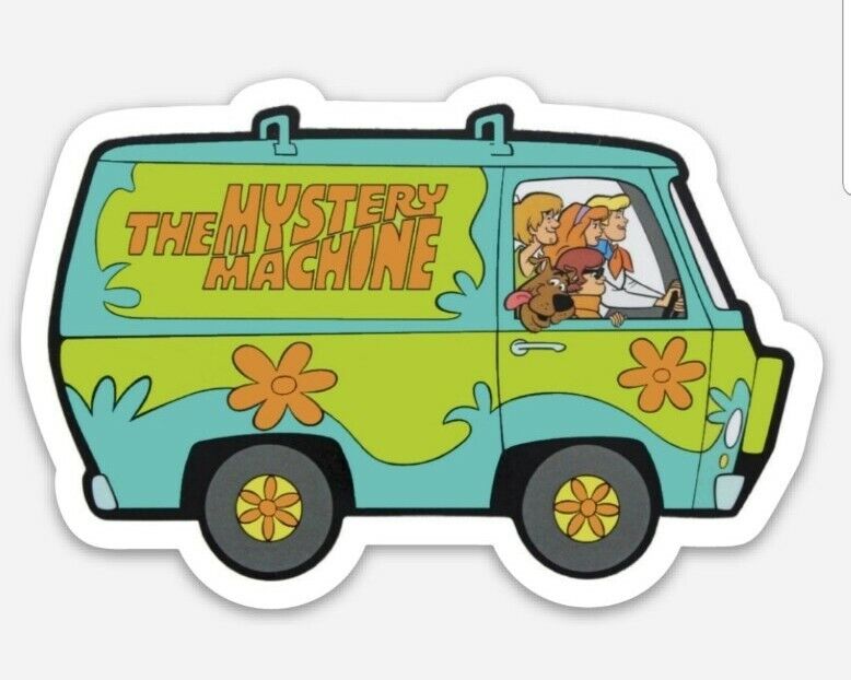 Scooby Doo Mystery Machine Vinyl STICKER - Waterproof  