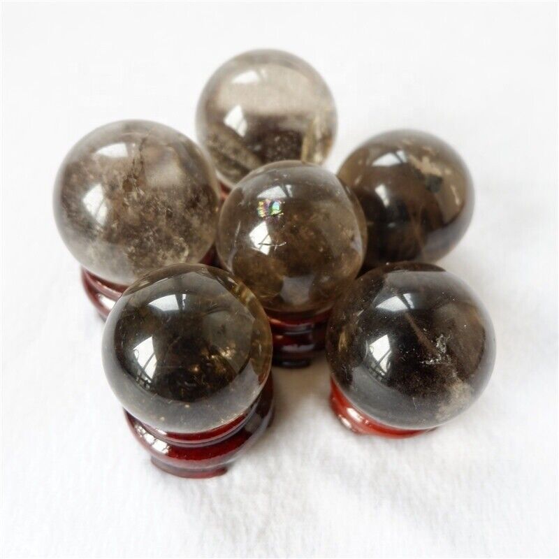 500g/700g/1000g Natural Smoky Quartz Crystal Sphere Ball Healing Energy Stone