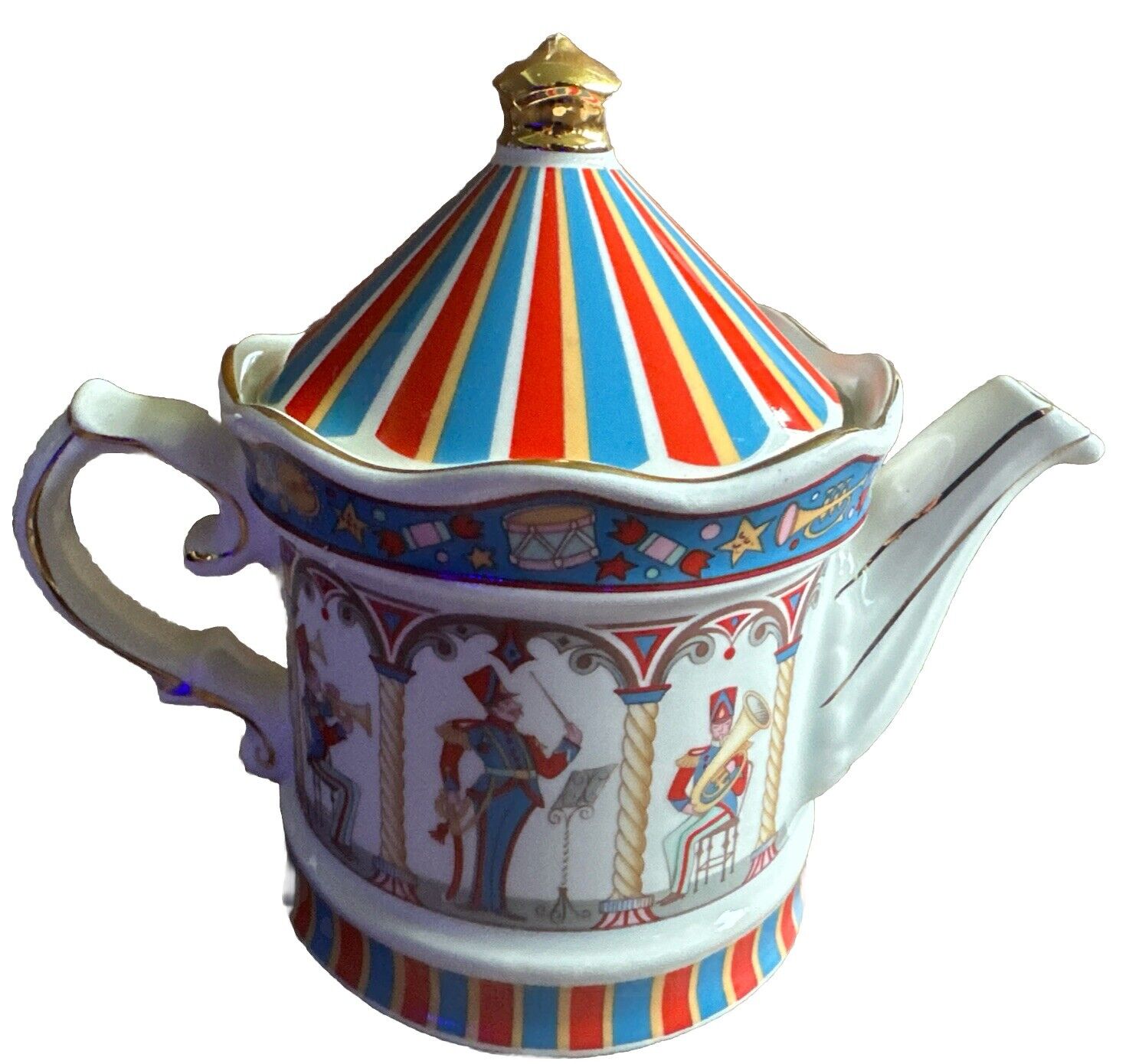 Windsor Band Carousel Teapot Staffordshire England
