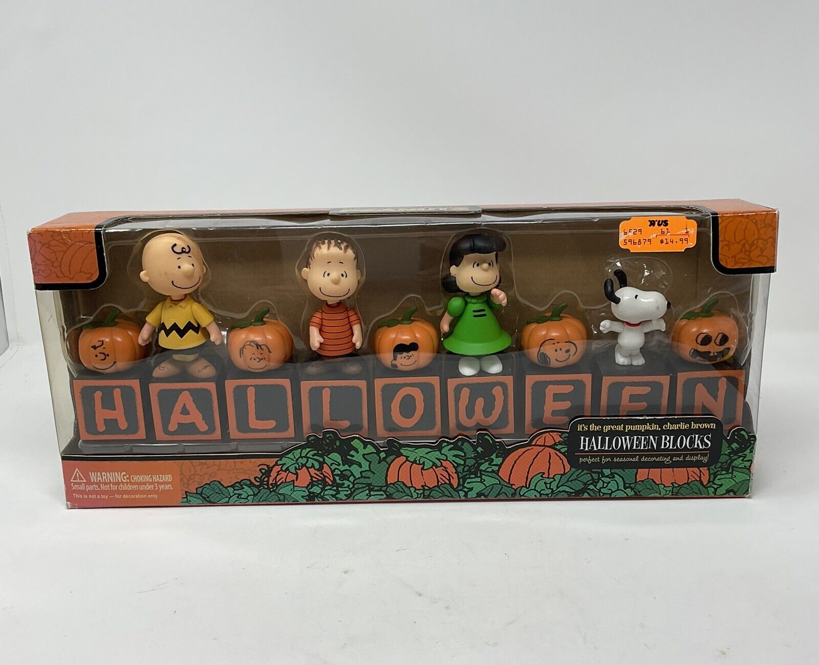 It’s The Great Pumpkin Charlie Brown Halloween Blocks Peanuts Snoopy Lucy Linus