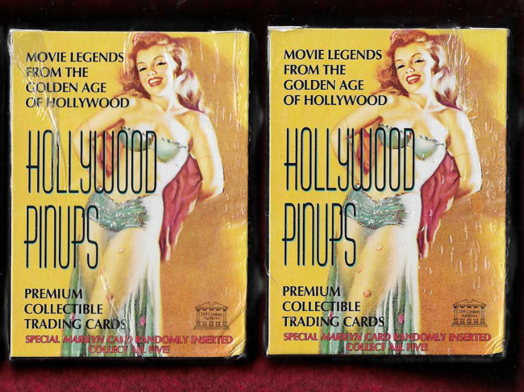 2 Complete Mint Sets 50 Hollywood Pinups 102 Trading Cards 1995 Sealed Boxes