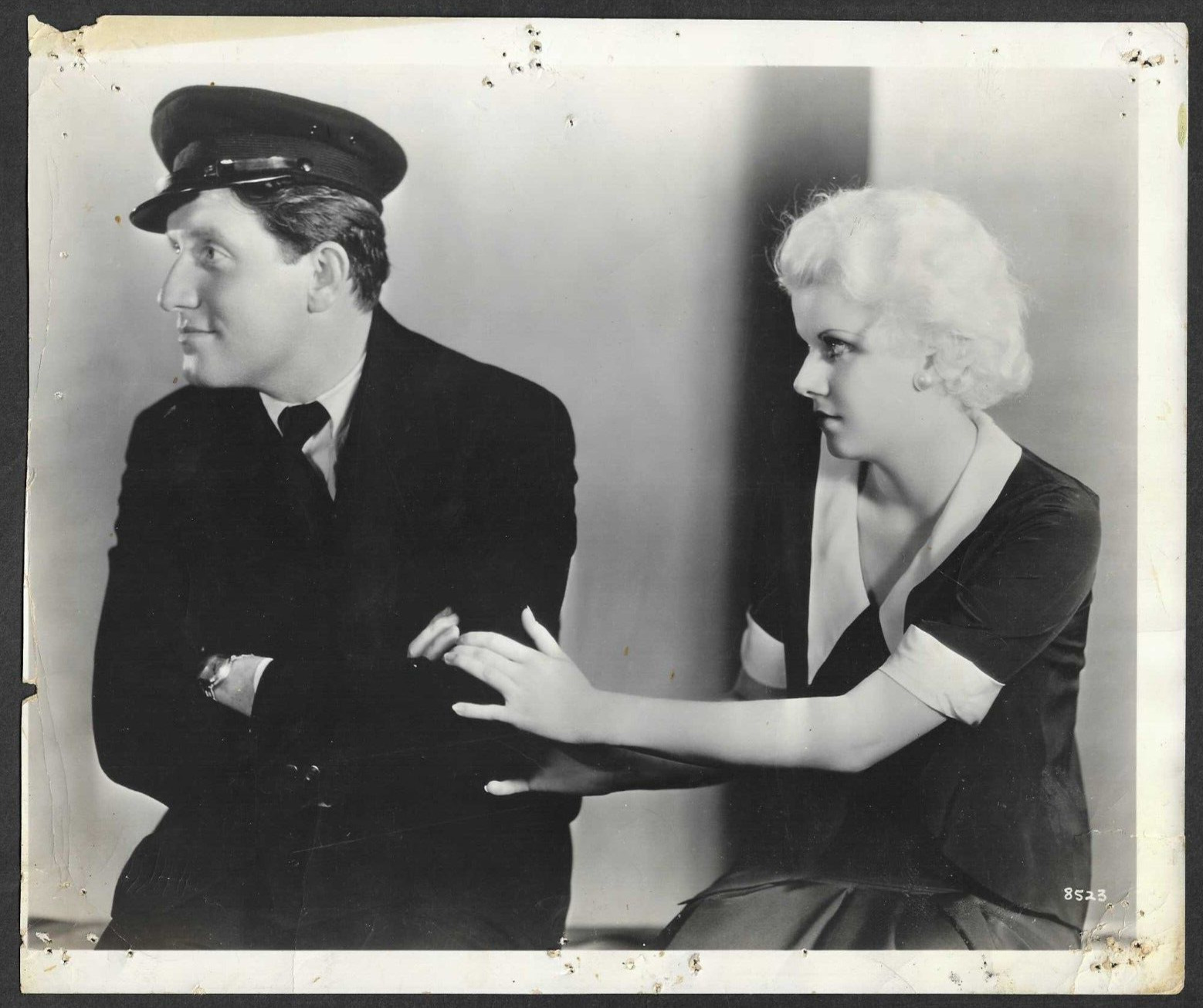 HOLLYWOOD SPENCER TRACY AND JEAN HARLOW VINTAGE 1931 MGM ORIGINAL PHOTO