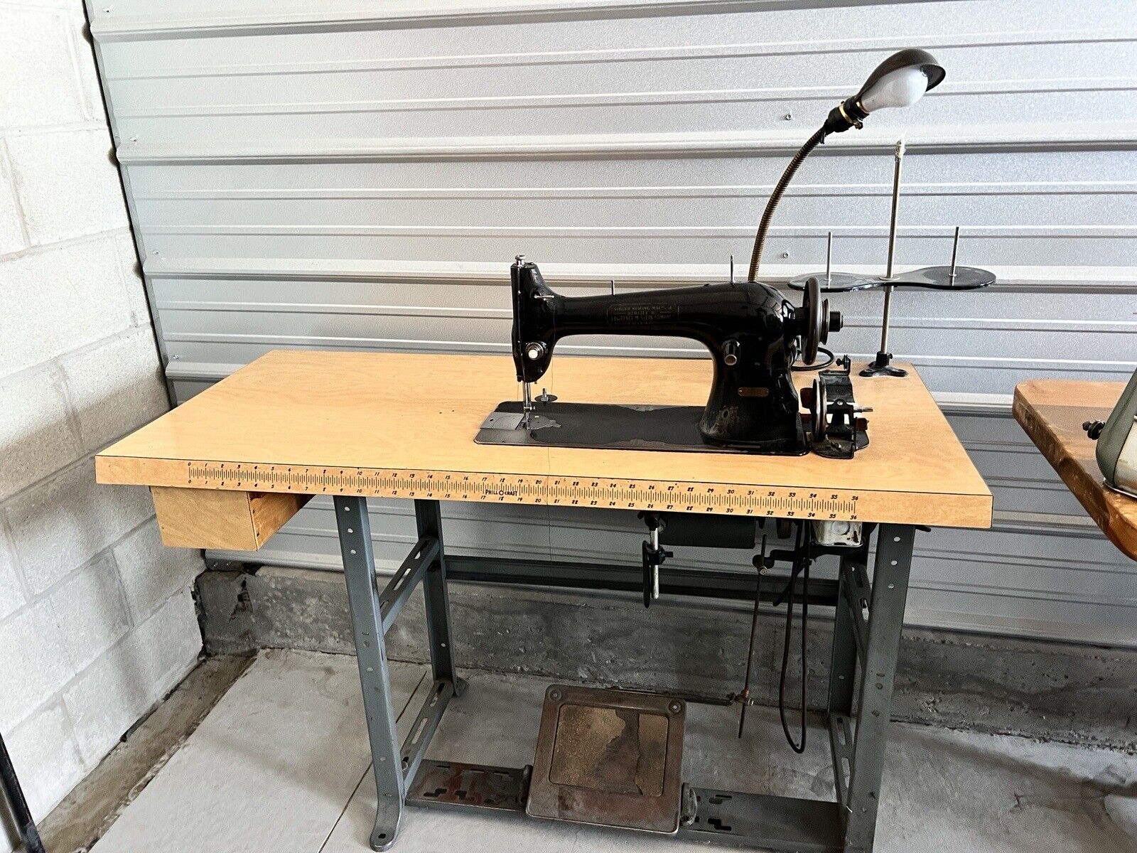 professional sewing machine table singer rebuilt by lawrence stein chicago Asis