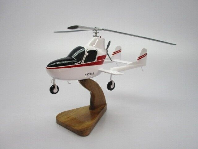 J-2 McCulloch Autogyro J2 Helicopter Desktop Kiln Wood Model Replica Small New