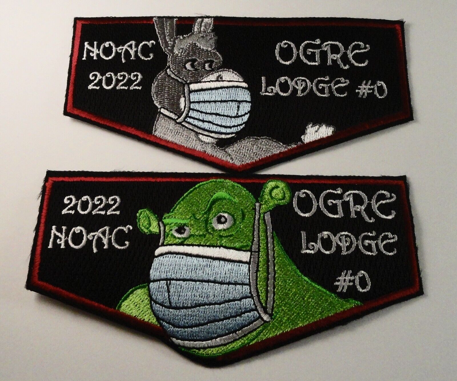 2022 NOAC SET:  OGRE Lodge #0  MASK Set: GREAT 2024 NOAC TRADERS
