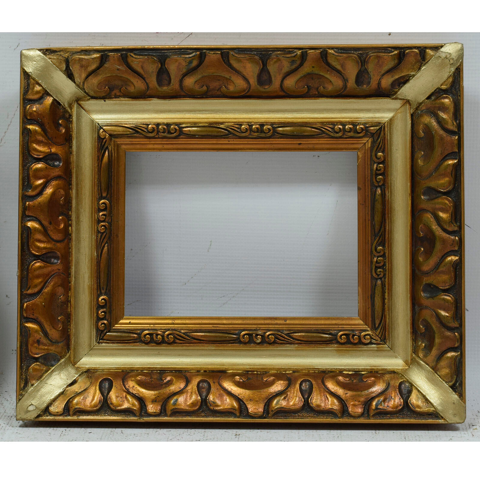 1937 Old wooden frame original condition Internal: 8,2x6,1 in