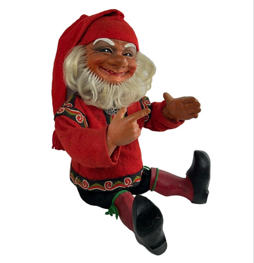 Arne Hasle Askim Christmas Nisse Latex Large Vintage Troll Norwegian Elf Gnome