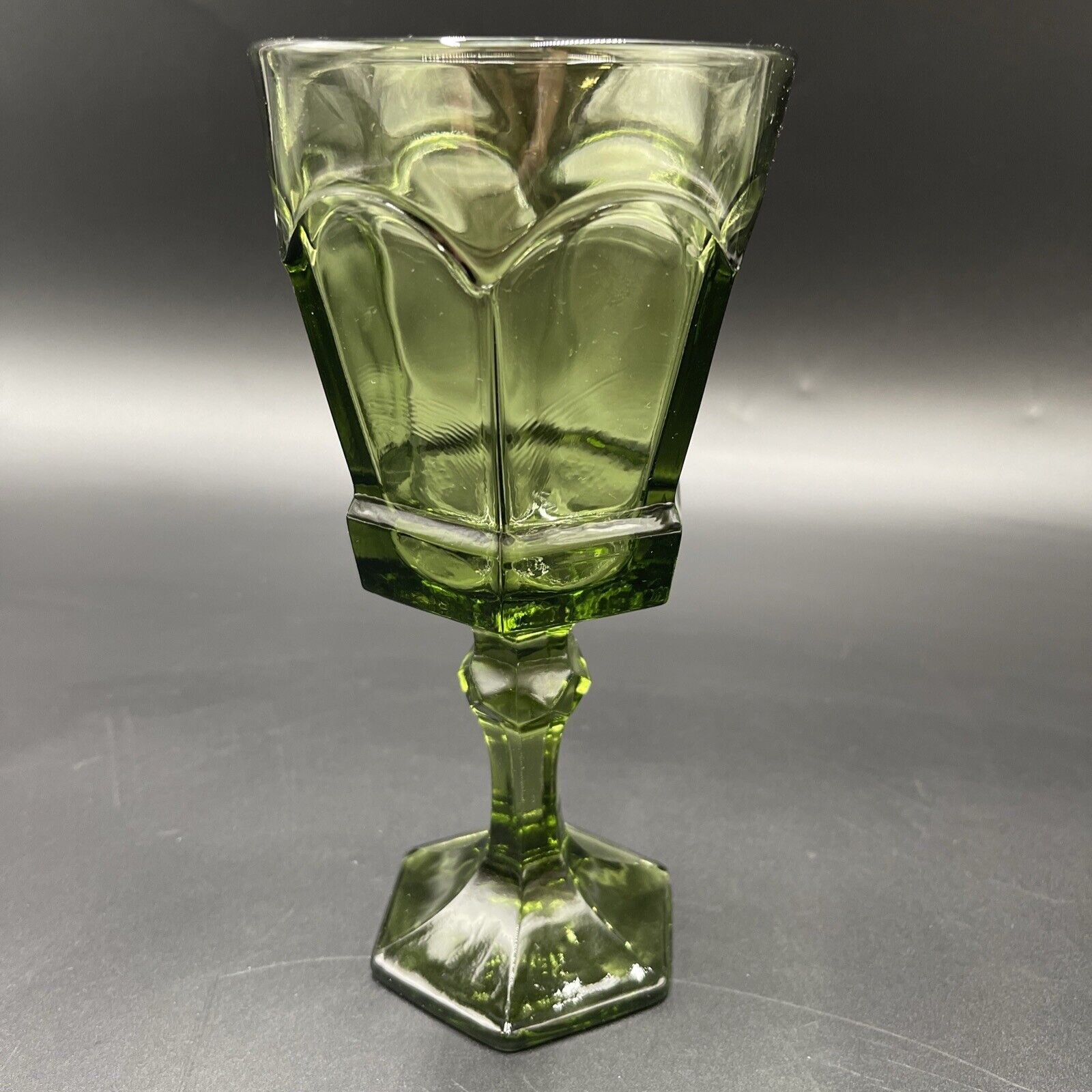 Vintage Fostoria Green Virginia Wine/Tea/Juice Glasses 6\