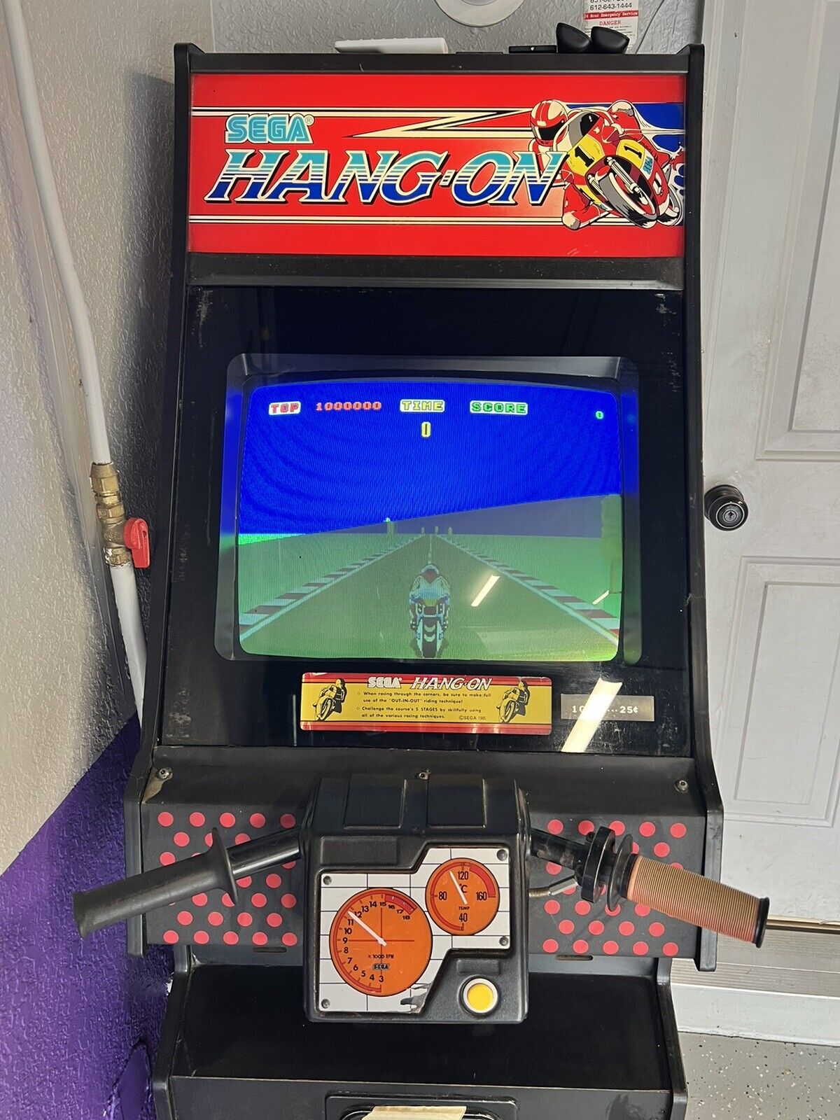 Arcade Machine 1985 Sega Hang On. Works Great Super rare