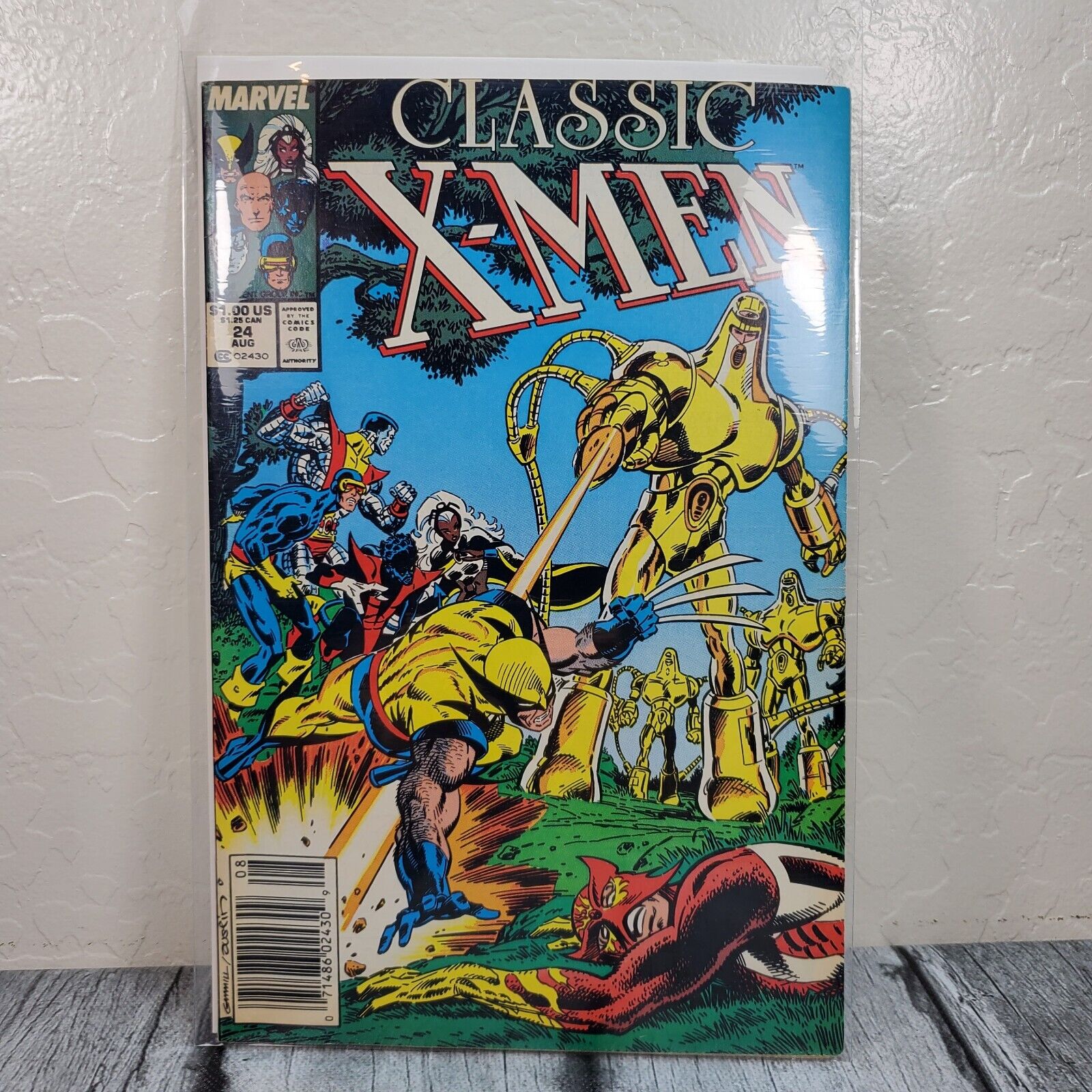Marvel Comics Classic X-Men #24 Volume 1 Aug 1988 Sentinel Vintage Comic Book
