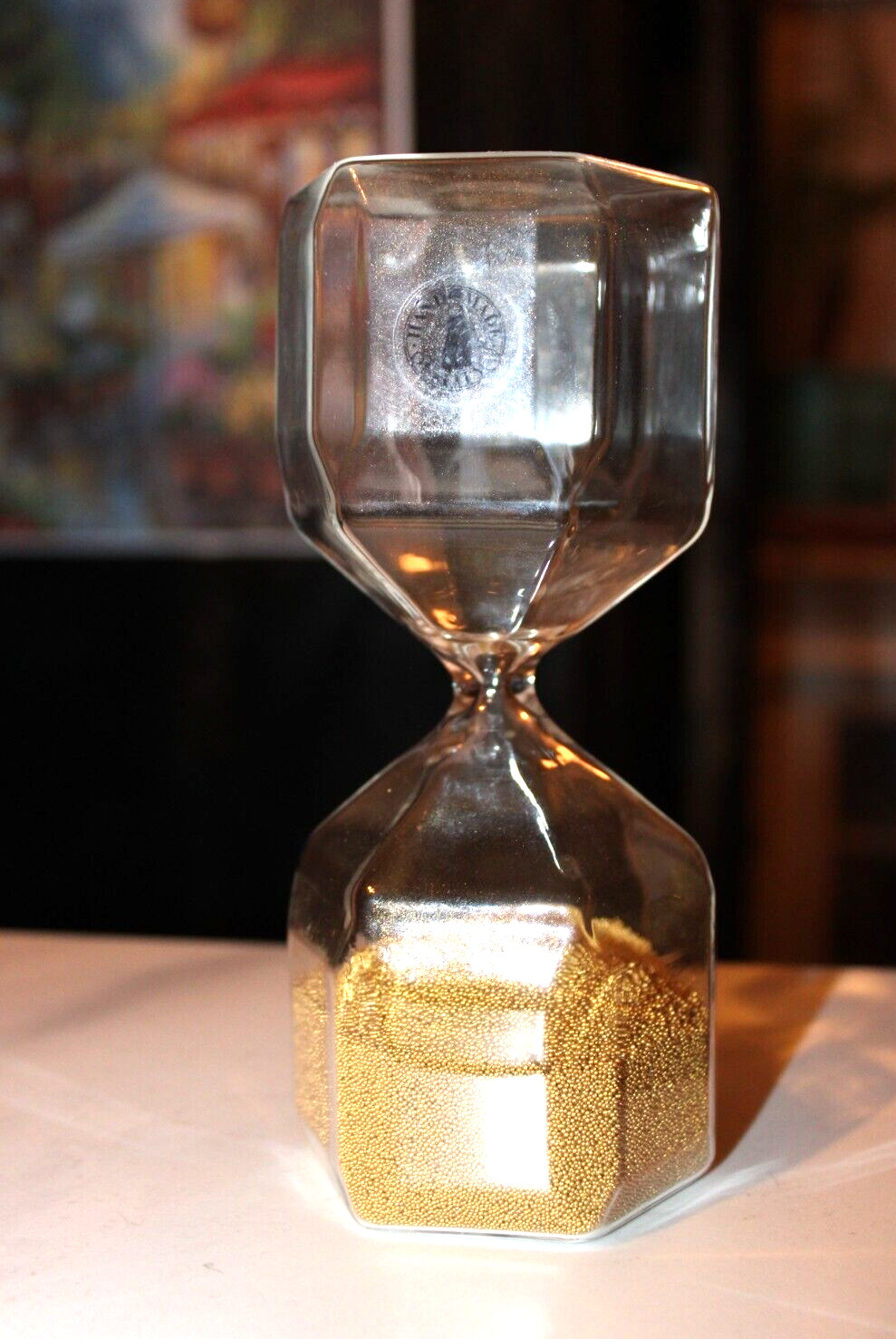 ikea Tillsyn Gold Tone Beads 1.5 Minute 90 Second Decorative Hourglass 