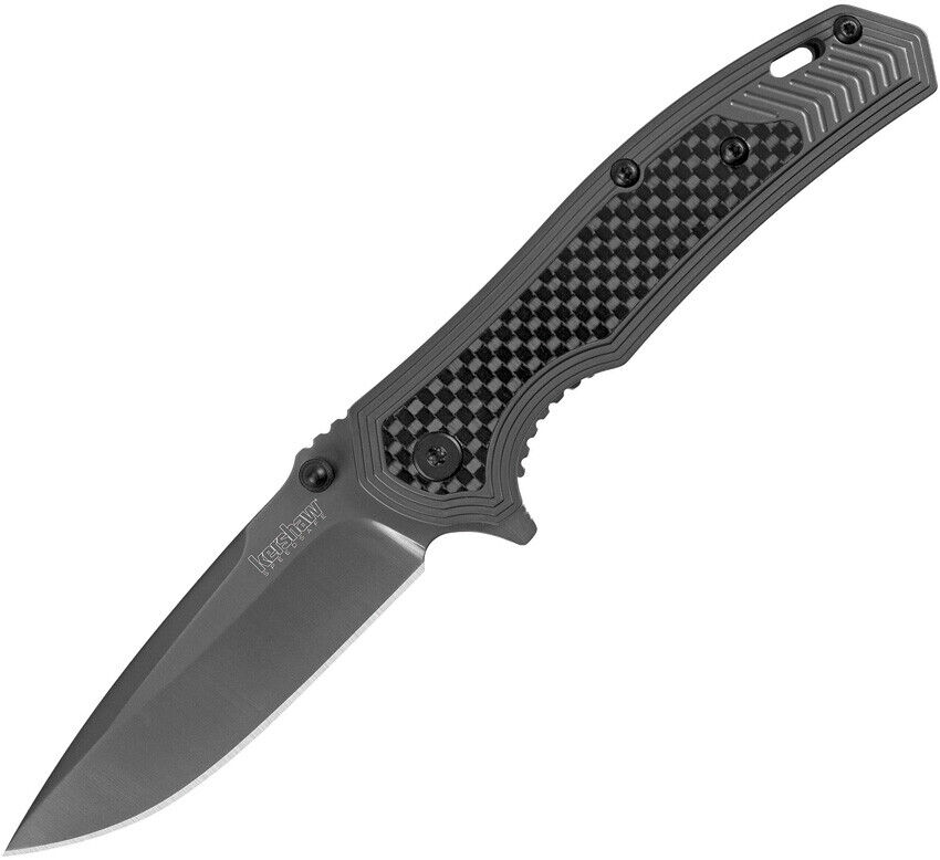 Kershaw Fringe Framelock A/O Black TiCN Carbon Fiber Handle Folding Knife 8310