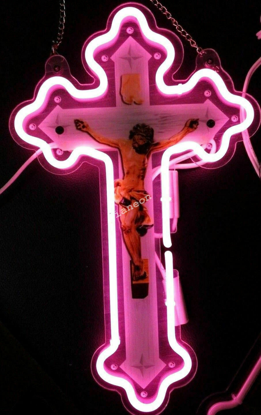 New Crucifix Jesus Saves Cross Acrylic Lamp Neon Light Sign 14\