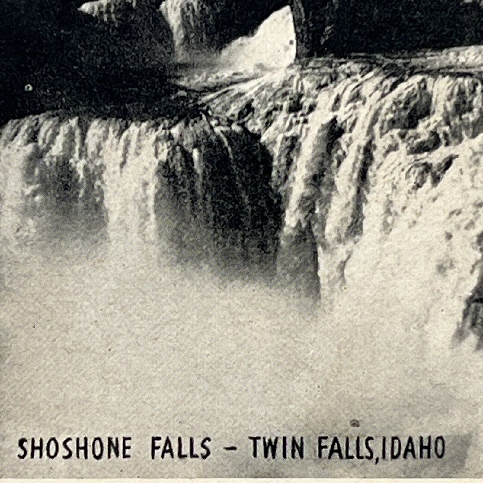 Vintage Twin Falls, ID Postcard Shoshone Falls Idaho Posted 1947