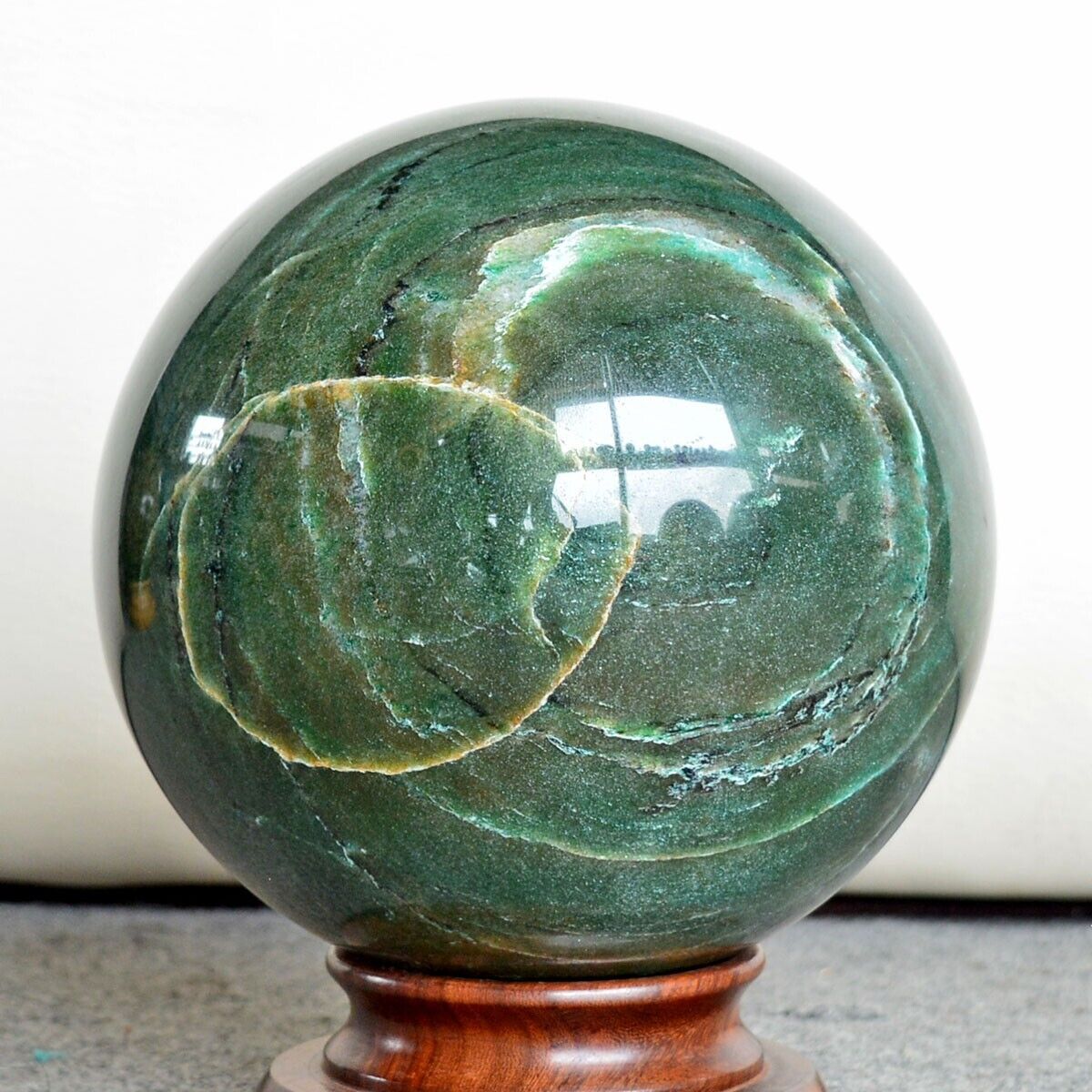5 Kg Natural Green Aventurine Huge Healing Mineral Polished Sphere/Ball Decor~6\