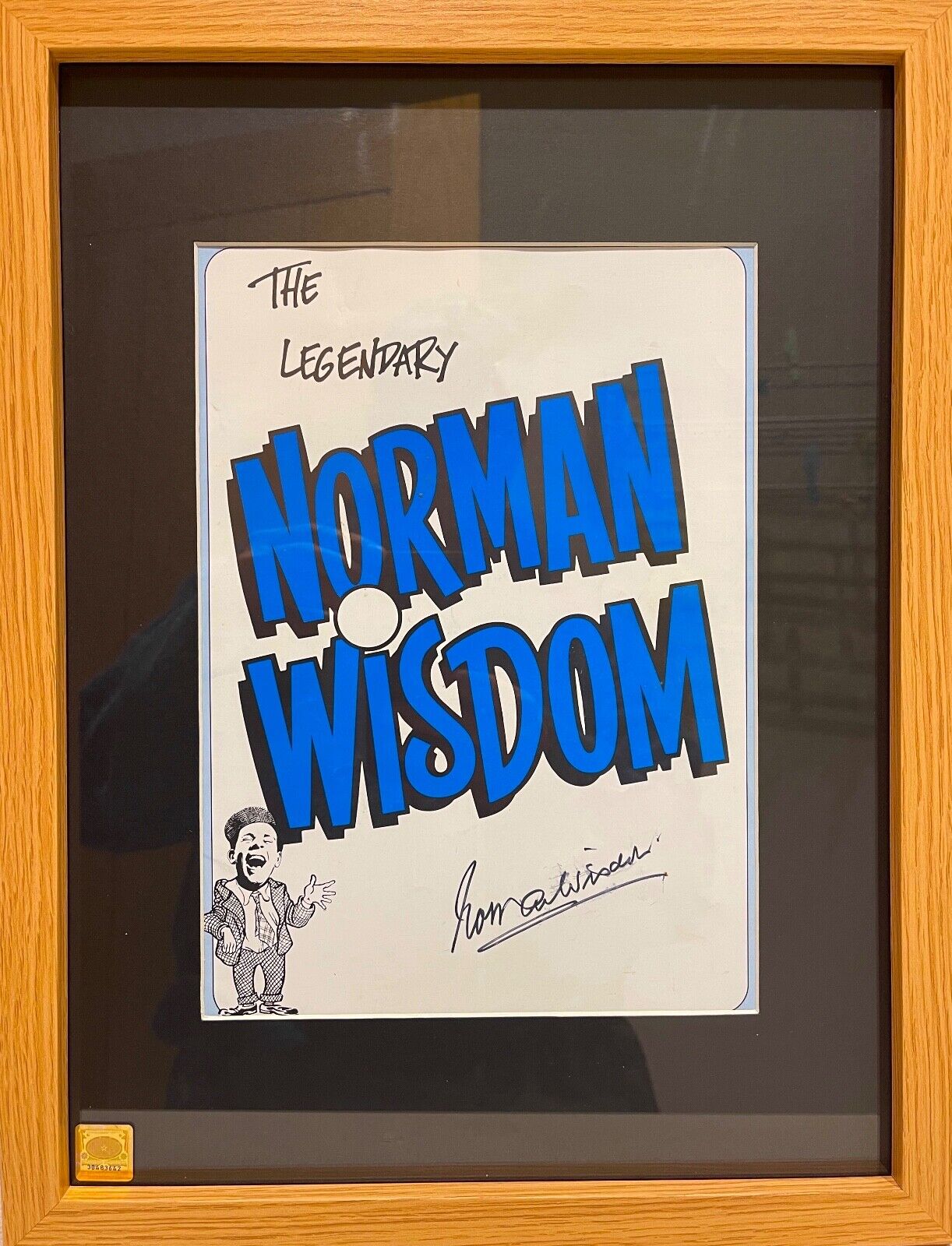 Norman Wisdom Famous Actor Comedian - Hand Signed Program 16\' x 12\' inch & COA