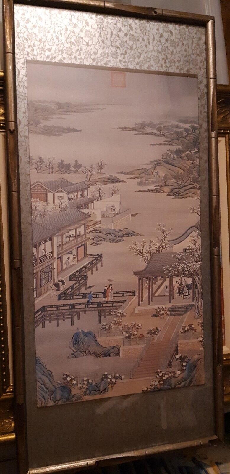 Chinese village scenery  Print.