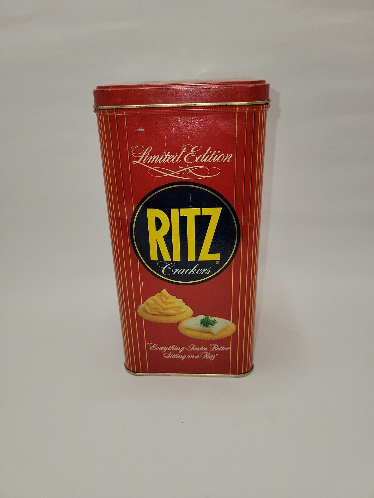 Vintage RITZ CRACKERS Nabisco Tin Can 1987 Limited Edition 