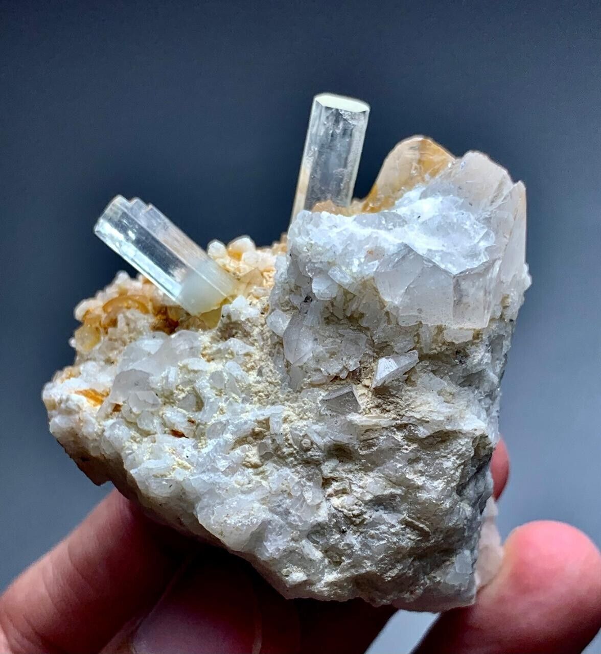 Aquamarine Crystal Twin Crystals Specimen From Skardu Pakistan 420 Carat