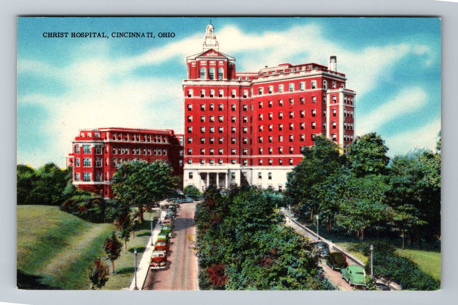 Cincinnati OH-Ohio, Christ Hospital Vintage Souvenir Postcard