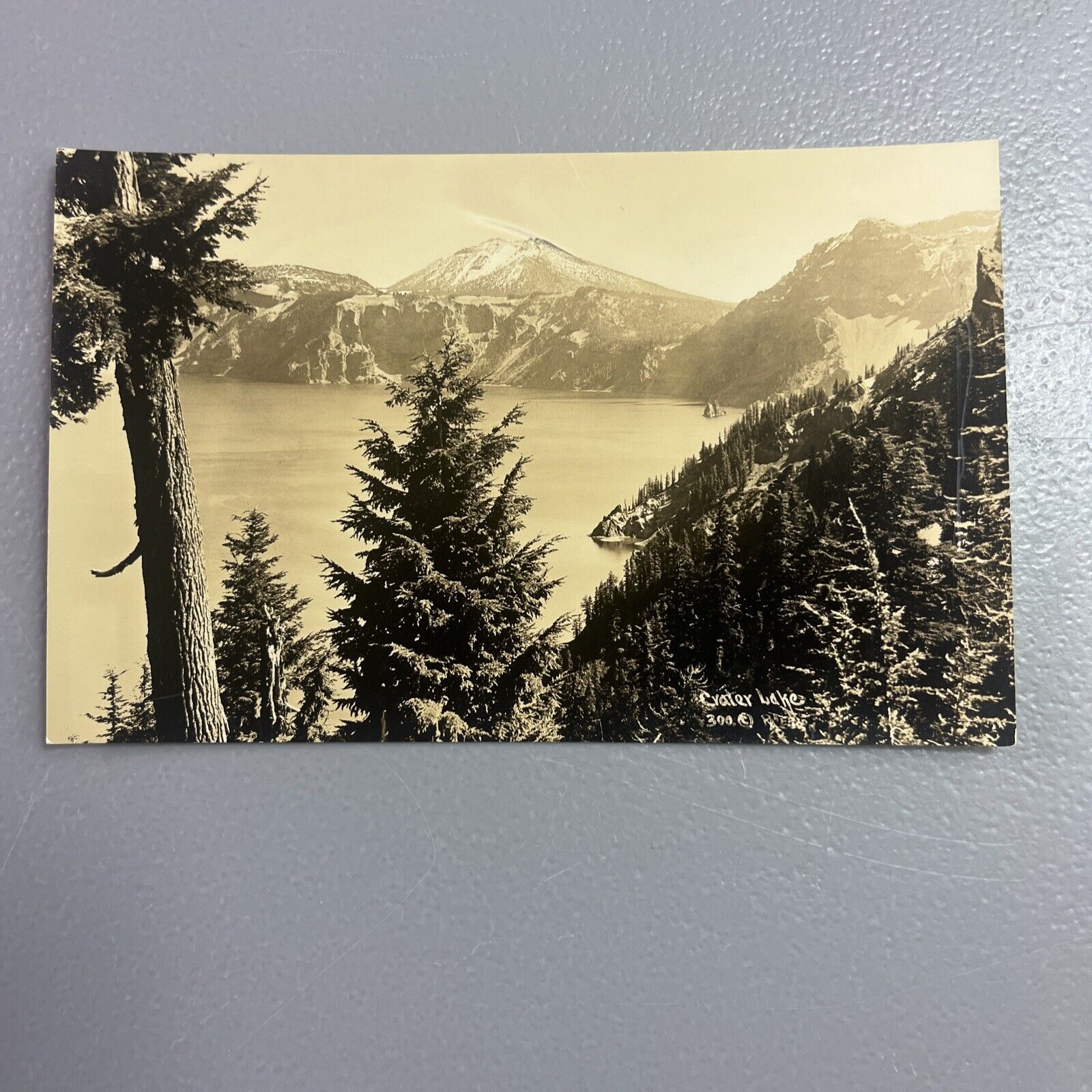RPPC Real Photo Postcard -Rogue River Crater Lake Highway