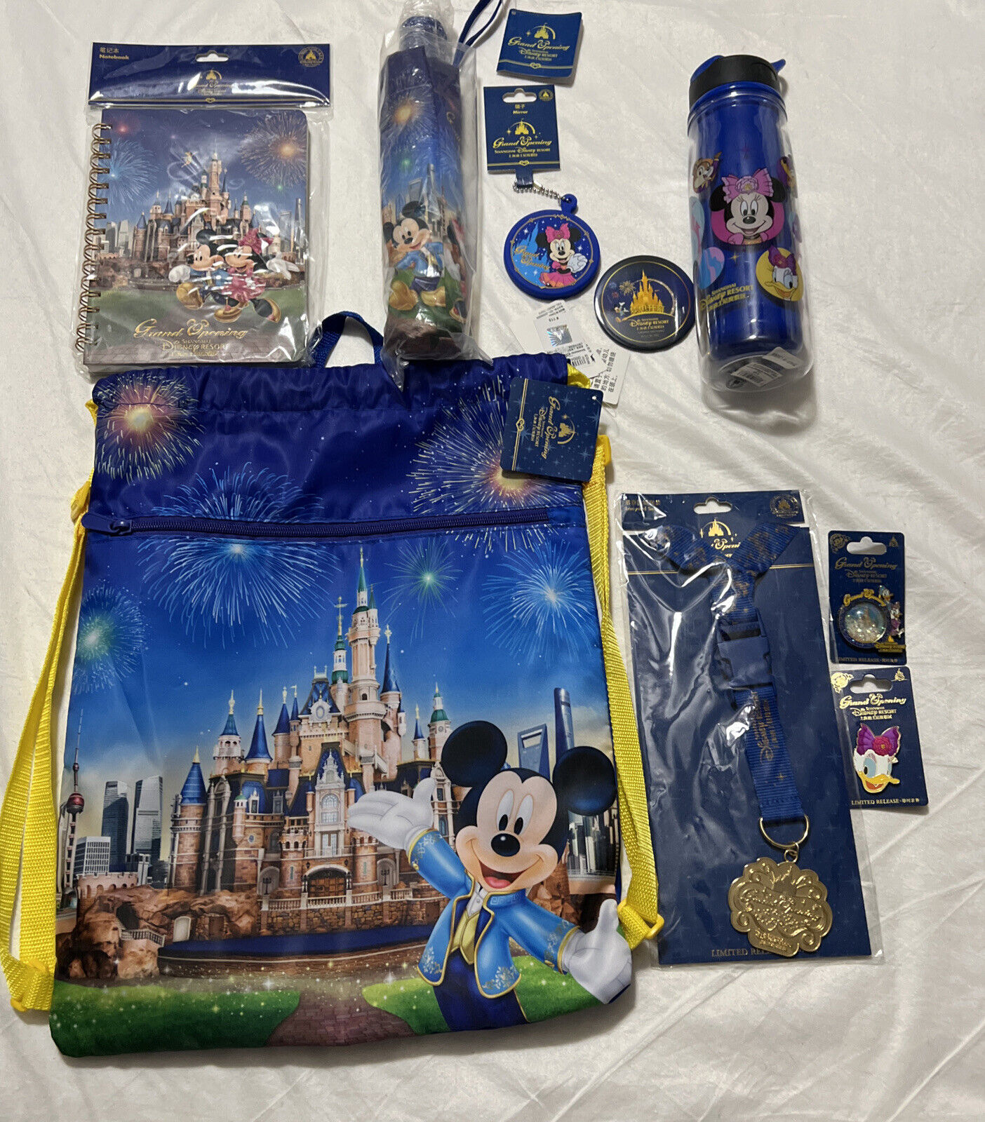 Disneyland Shanghai Resort~ Grand Opening Backpack With Goodies Inside~ All New 