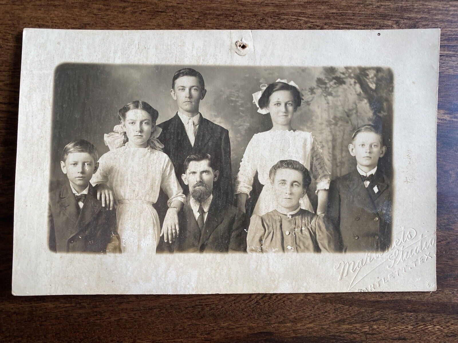 Bartlett Texas Early 1900s Family AZO RPPC 1904 - 1918 Vintage Photo