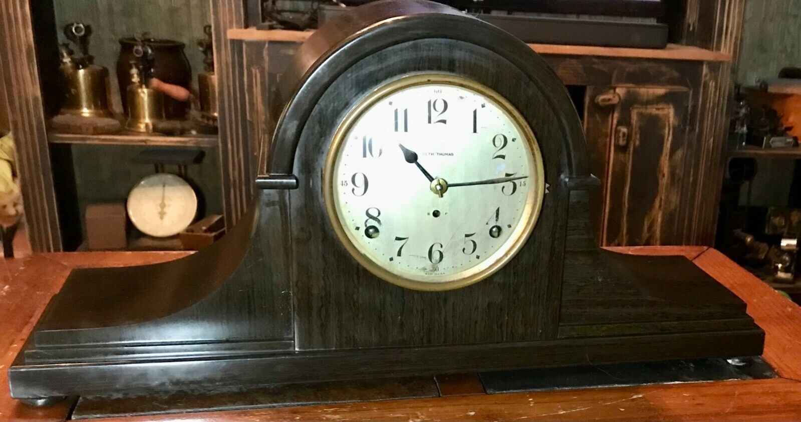 Antique Seth Thomas Morro  Mantle Clock With Key Working