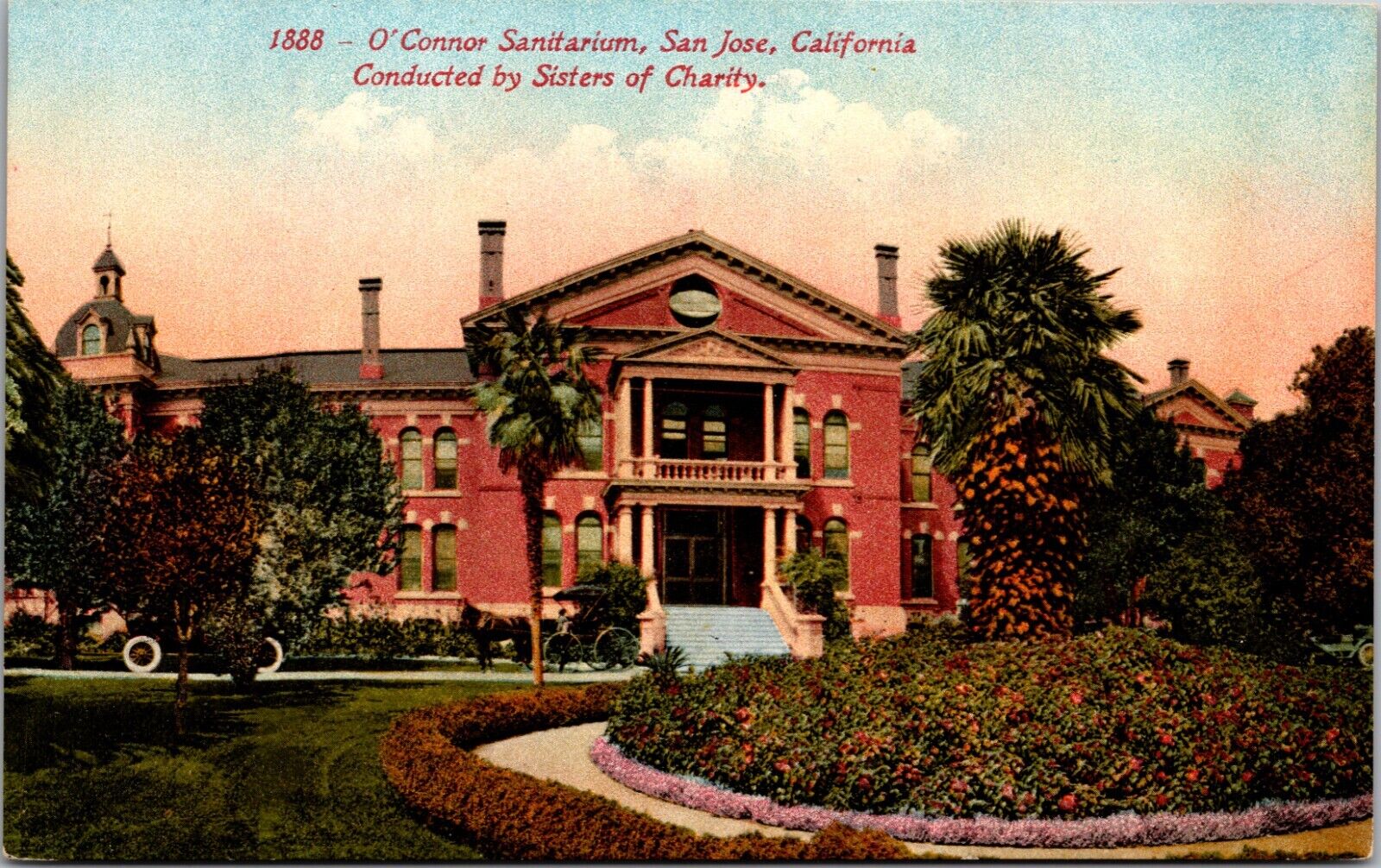 San Jose California CA O'Connor Sanitarium Vintage Postcard 55
